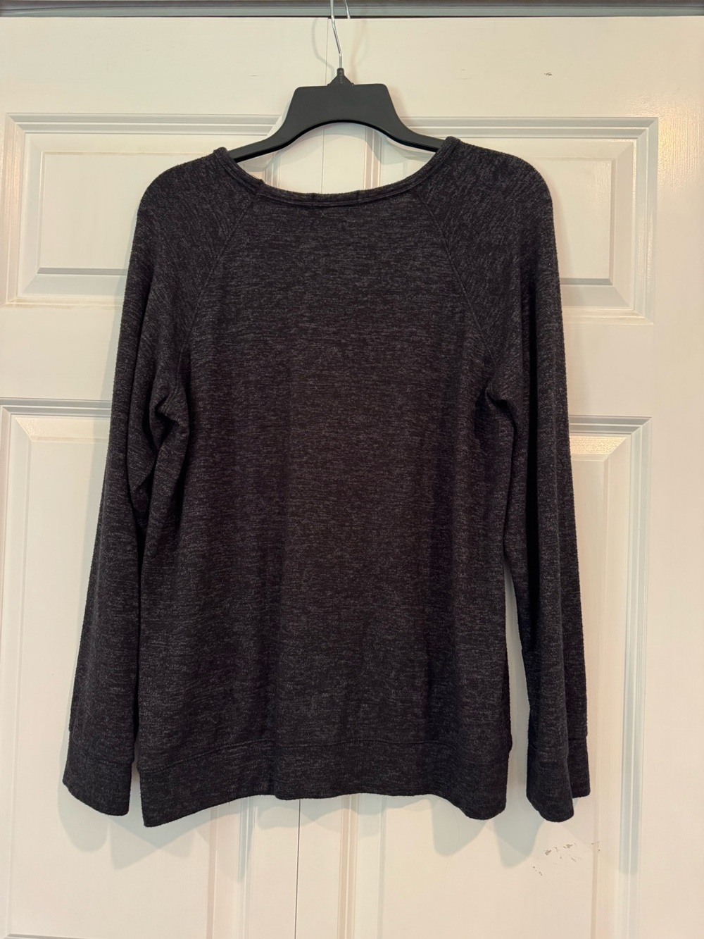 Buffalo David Bitton Charcoal Grey Marled Long Sleeve Crewneck Size M Minimalist - Picture 4 of 12